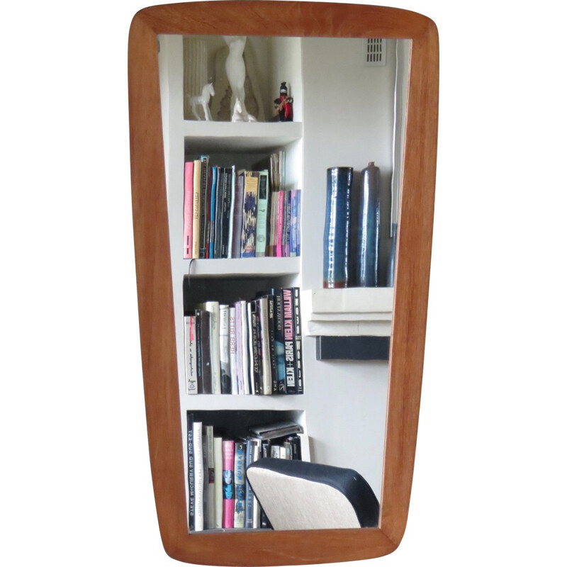 Danish vintage teak mirror - 1960s