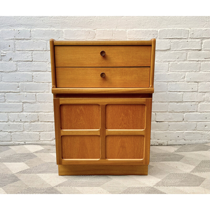 Vintage teak night stand with drawers by Nathan, UK