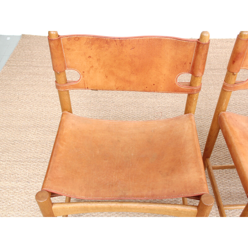 Lot de 4 chaises scandinaves vintage modèle 3237 de Borge Mogensen pour Fredericia Furniture