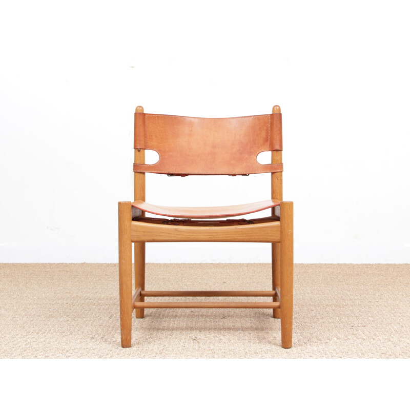 Set van 4 Scandinavische vintage stoelen model 3237 van Borge Mogensen voor Fredericia Furniture