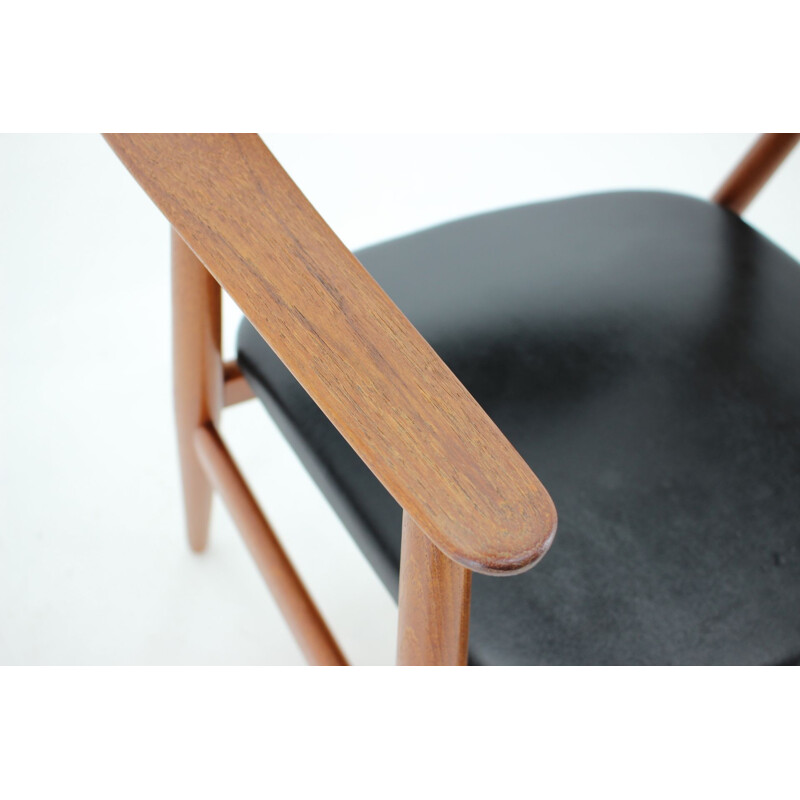 Vintage teak armchair by Svend Åge Eriksen for Glostrup, Denmark 1960s