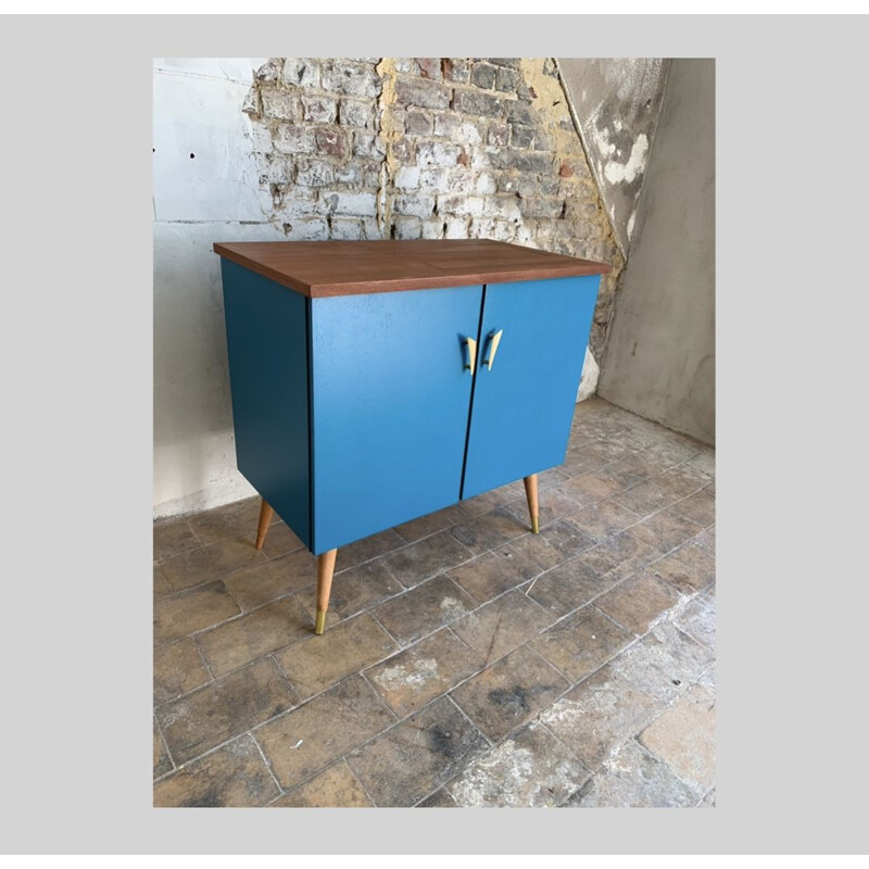 Vintage stained wood chest of drawers