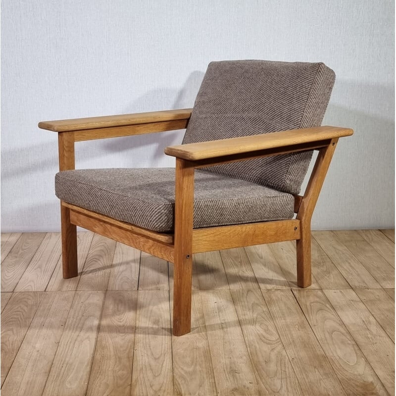 Vintage eiken loungeset van Borge Jensen en Sonne voor Bernstorffsminde Mobelfabrik, Denemarken 1960