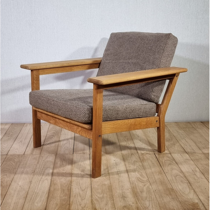 Vintage oak lounge montado por Borge Jensen e Sonne para Bernstorffsminde Mobelfelfabrik, Dinamarca 1960