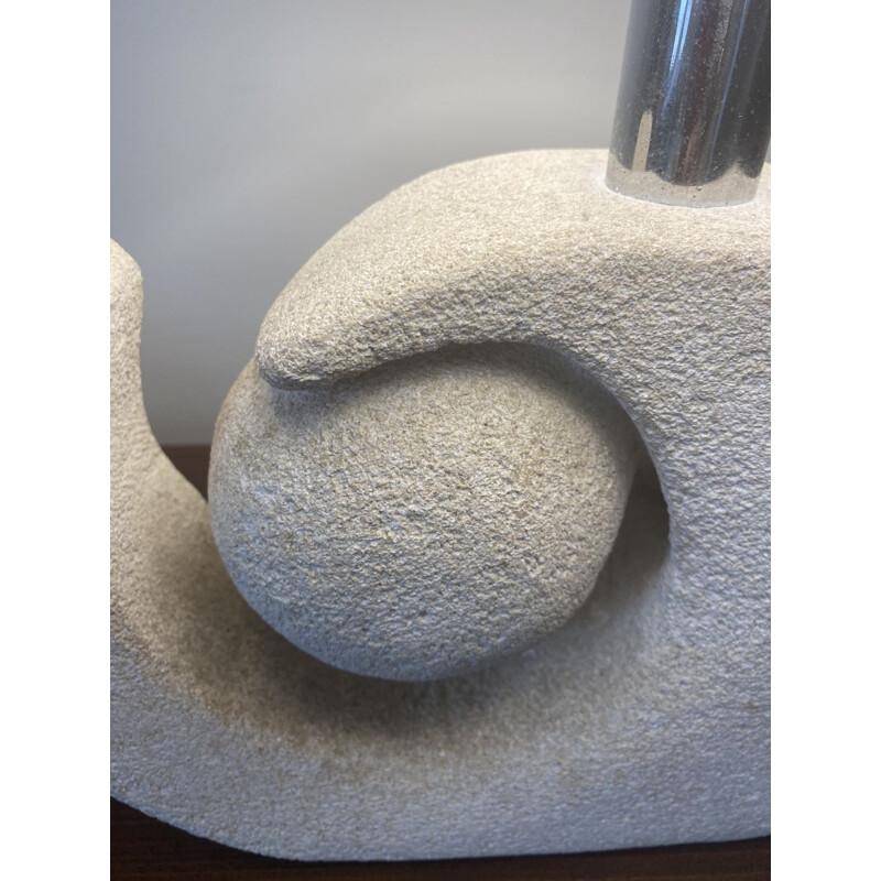 Vintage lamp in Gard stone Albert Tormos, 1970