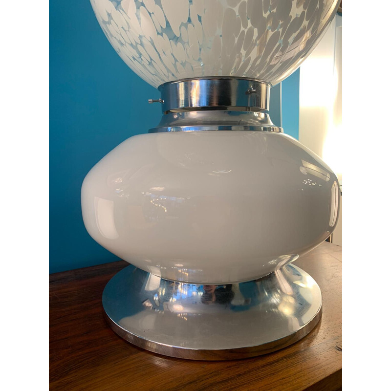 Lámpara vintage de cristal de Murano de Carlo Nason
