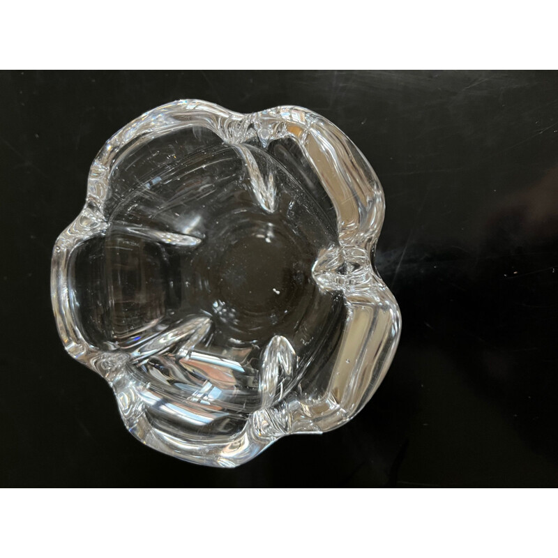 Vide-poche  vintage en cristal de Daum France 