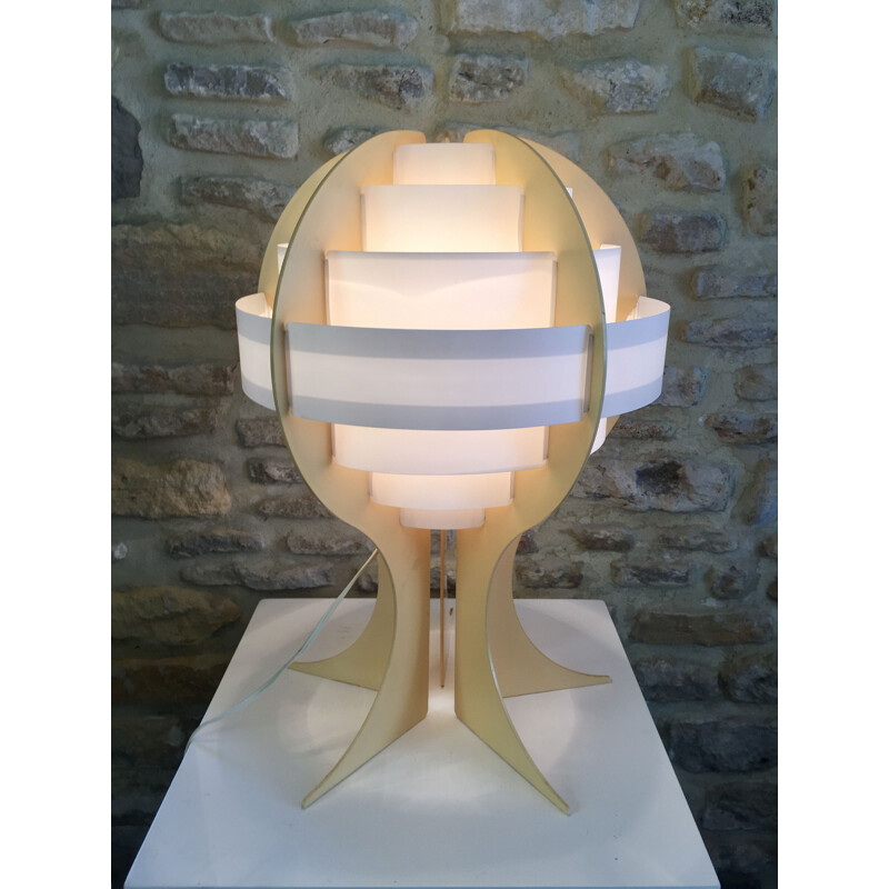 Vintage lamp "Stripes" by Flemming Brylle and Preben Jacobsen for Quality system, 1960