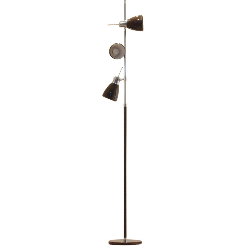 Lampadaire Monix en métal peint et chromé - 1960