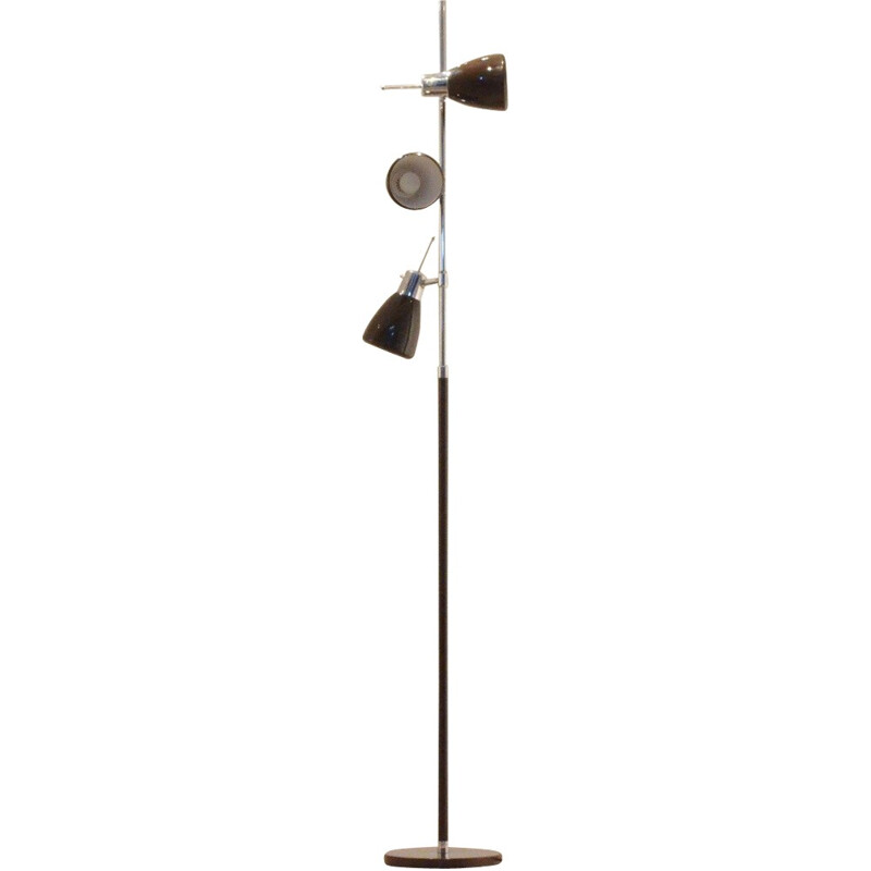 Monix painted and chromed steel floor lamp - 1960s