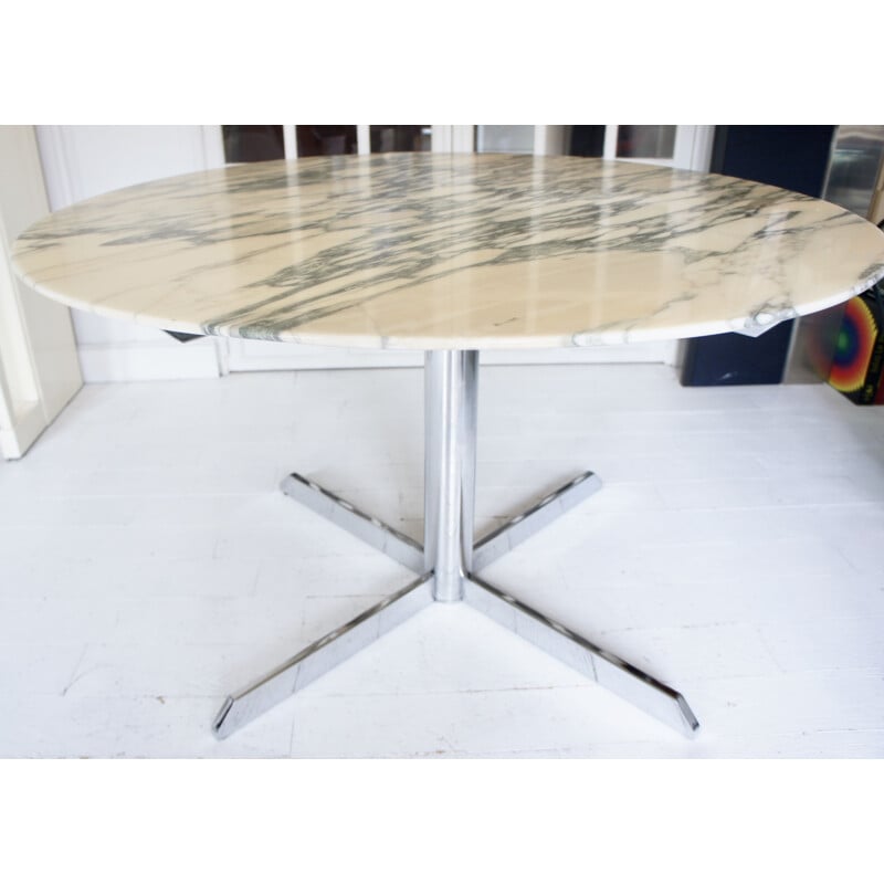 Vintage marble table by Florence Knoll for Roche Bobois, 1970