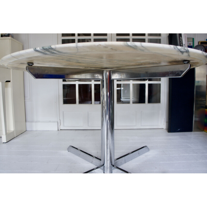 Vintage marble table by Florence Knoll for Roche Bobois, 1970