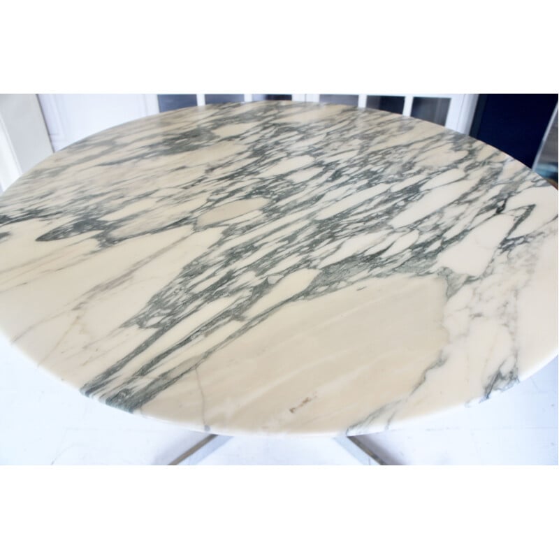 Tavolo vintage in marmo di Florence Knoll per Roche Bobois, 1970