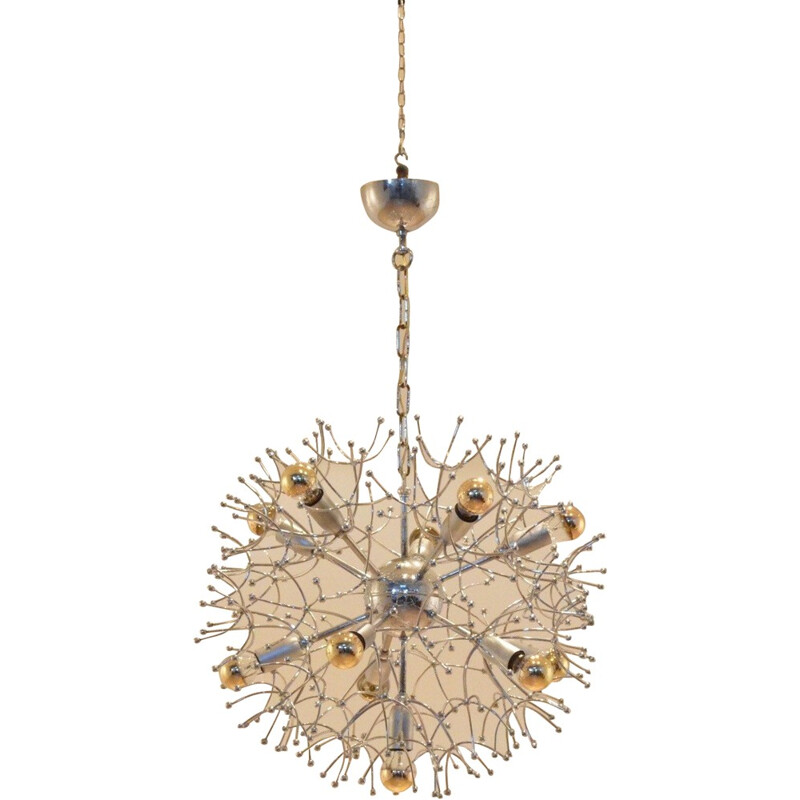Dandelion flower chandelier - 1960s