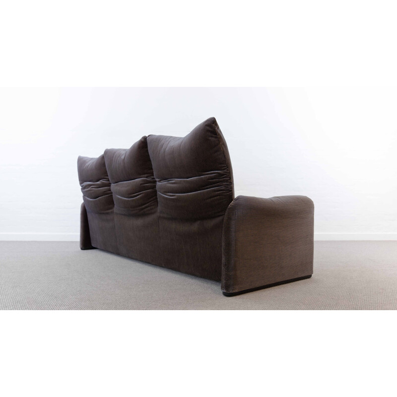 Vintage Maralunga 3-seat sofa by Vico Magistretti for Cassina, Italy 1973