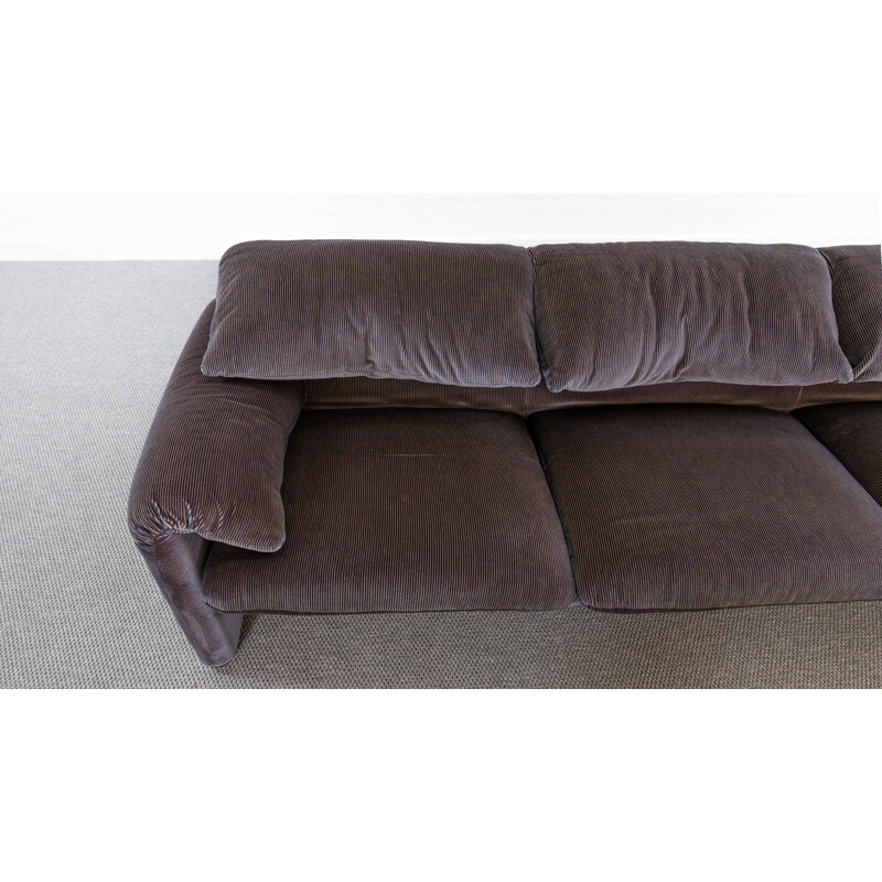 Vintage Maralunga 3-seat sofa by Vico Magistretti for Cassina, Italy 1973