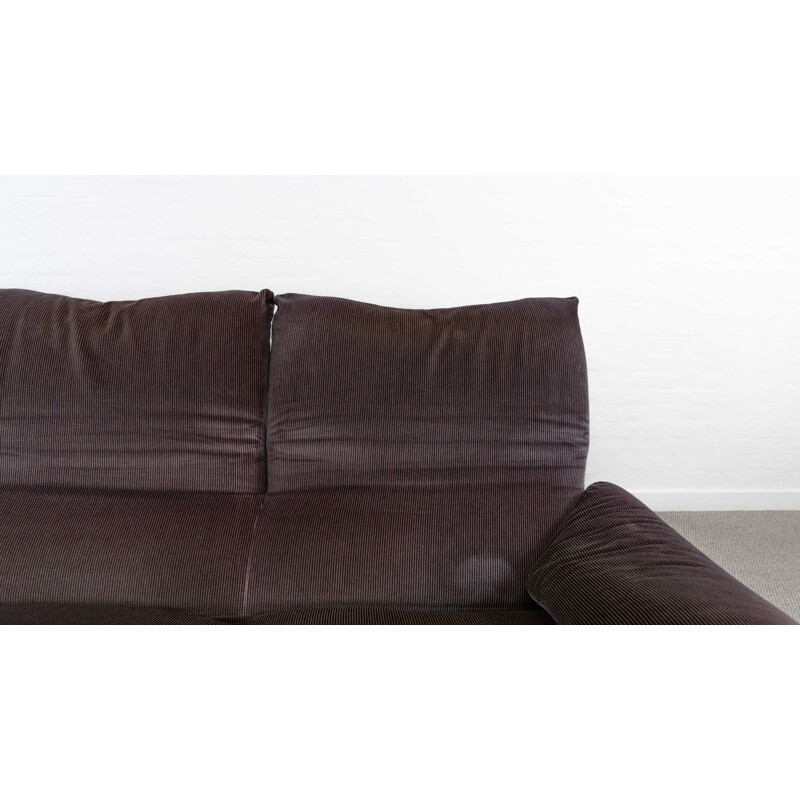 Vintage Maralunga 3-seat sofa by Vico Magistretti for Cassina, Italy 1973