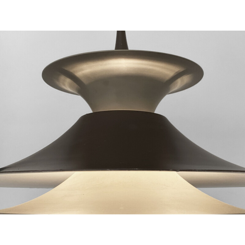 Vintage pendant lamp "Radius" by Erik Balslev for Fog & Mørup, Denmark 1970s