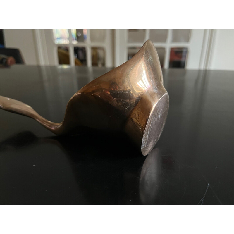Vintage ashtray in copper-plated brass, 1970