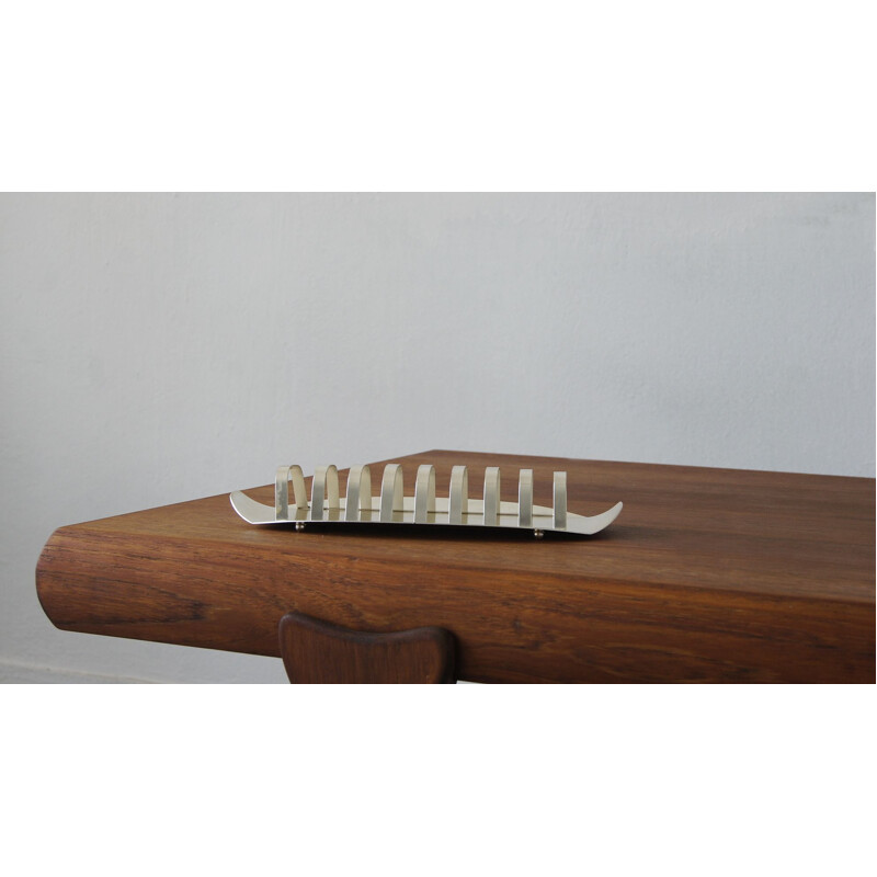 Vintage toast rack by Wilhelm Wagenfeld for Wmf, Germany 1950s
