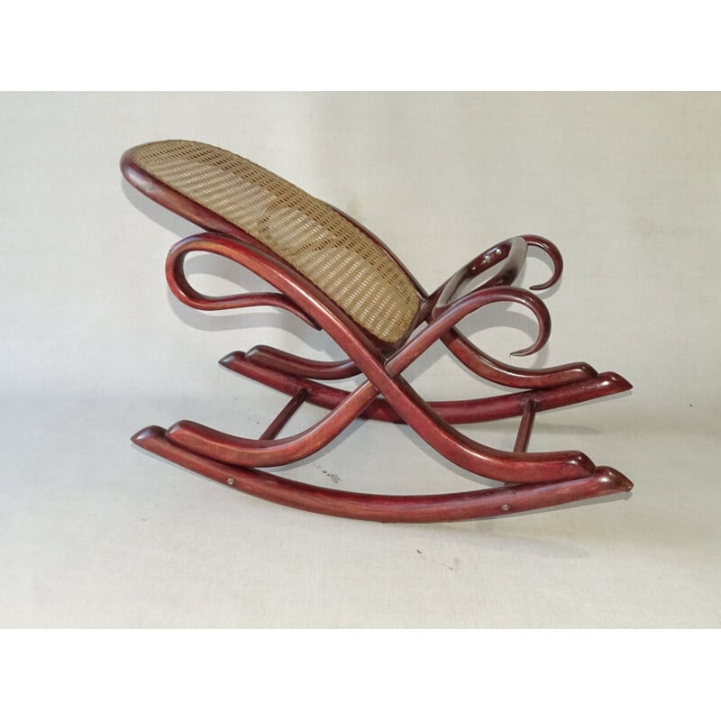 Vintage swinging footrest Flâneuse by Thonet, 1900