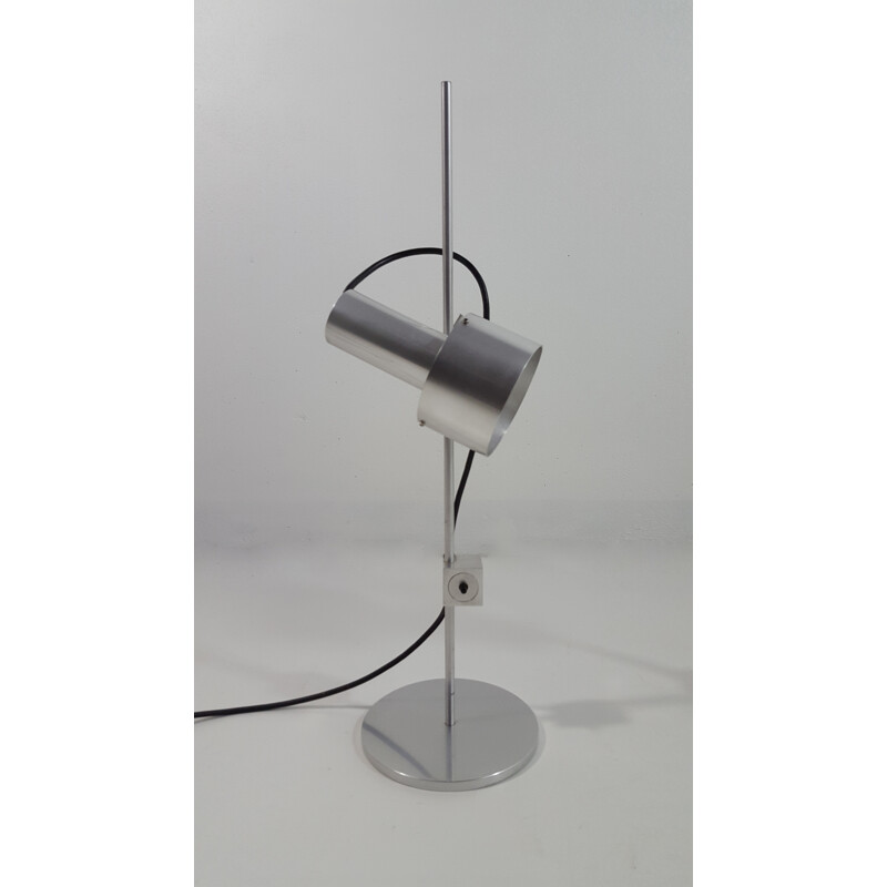 "FA2" table lamp in polised aluminium, Peter NELSON - 1960s