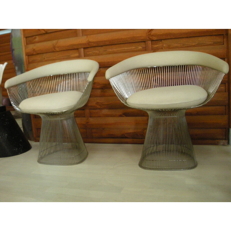Paire de fauteuils "Petit modèle" vintage, Warren PLATNER - années 80