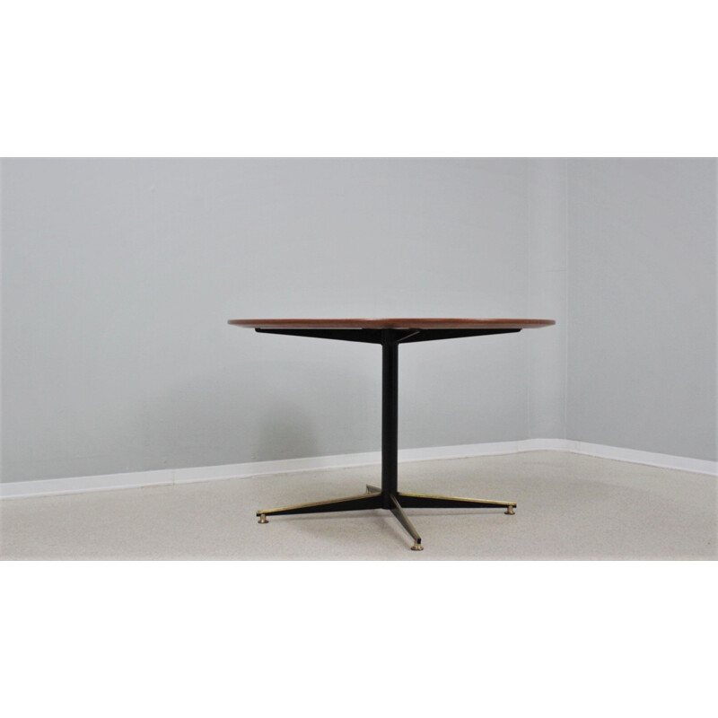 Mid century teak round dining table, 1950s