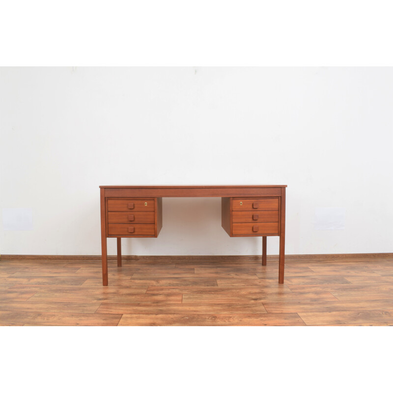 Bureau danois vintage en teck par Domino Møbler, 1960