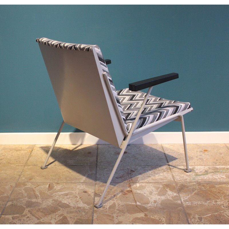 Ahrend de Cirkel "Oase" armchair in steel and fabric, Wim RIETVELD - 1950s