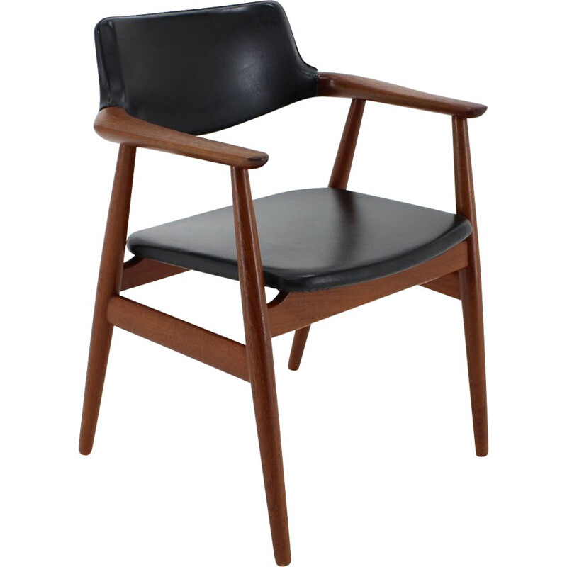 Vintage teak armchair by Svend Åge Eriksen for Glostrup, Denmark 1960s