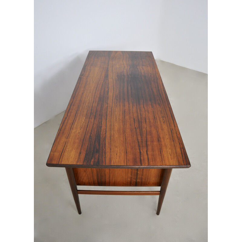 Vintage wooden desk by Oswald Vermaercke for V form, 1960s