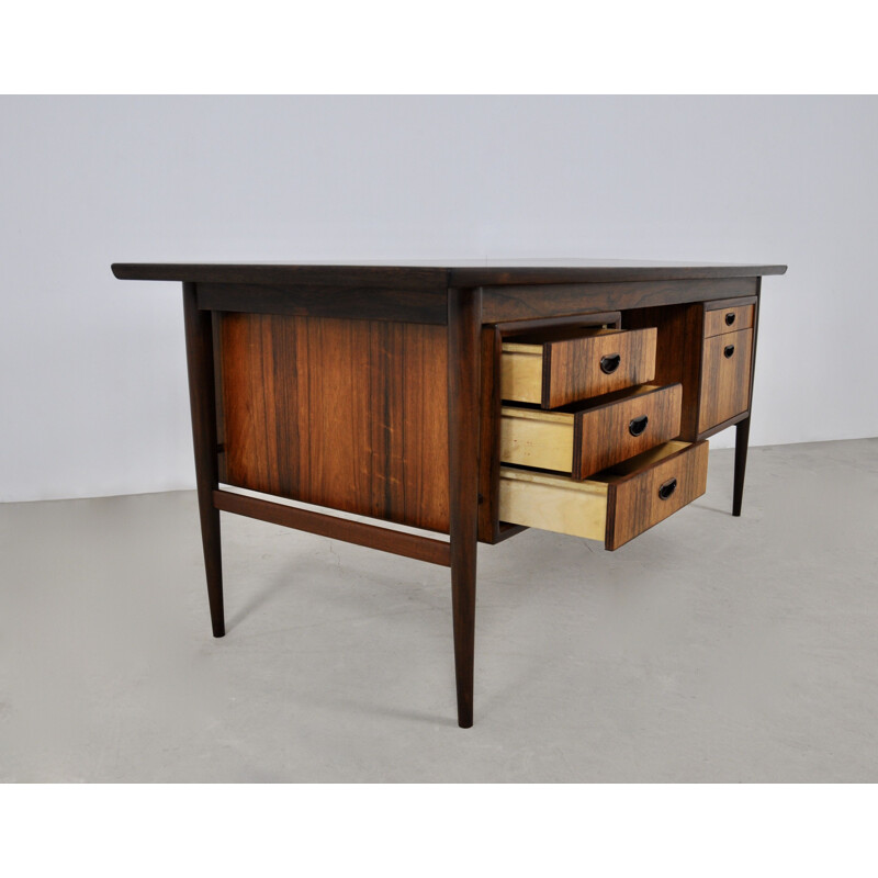 Vintage houten bureau van Oswald Vermaercke voor V form, 1960