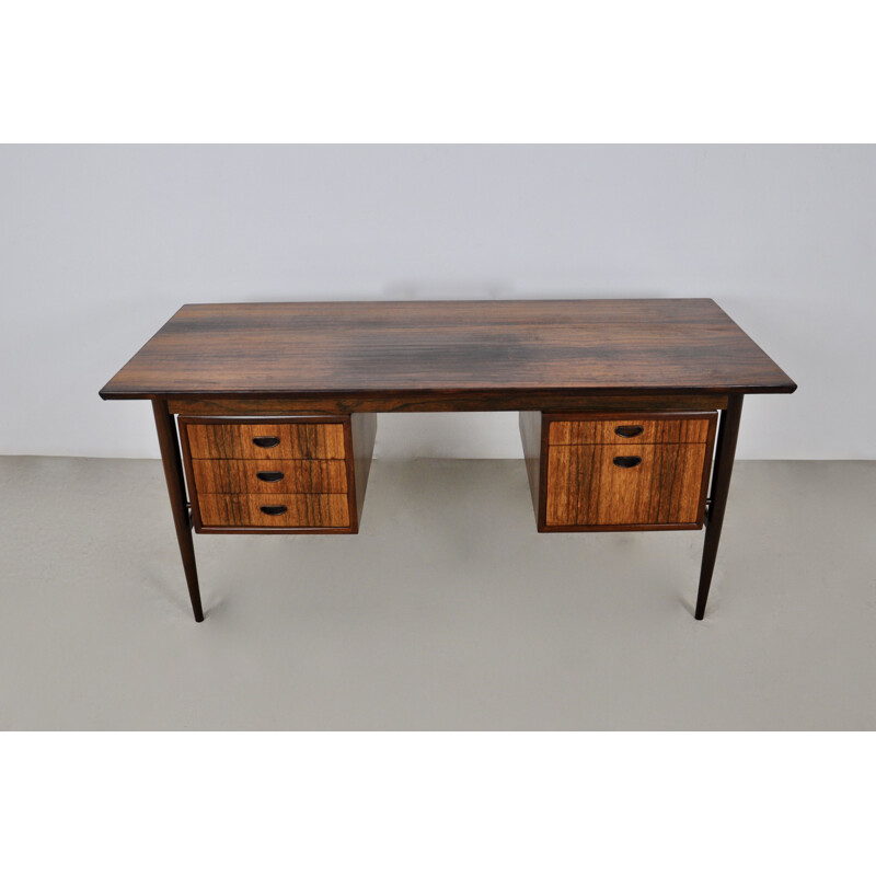 Vintage houten bureau van Oswald Vermaercke voor V form, 1960