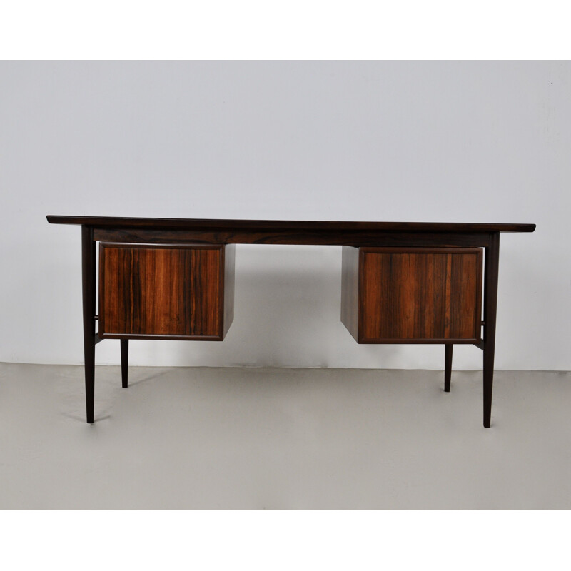 Vintage wooden desk by Oswald Vermaercke for V form, 1960s