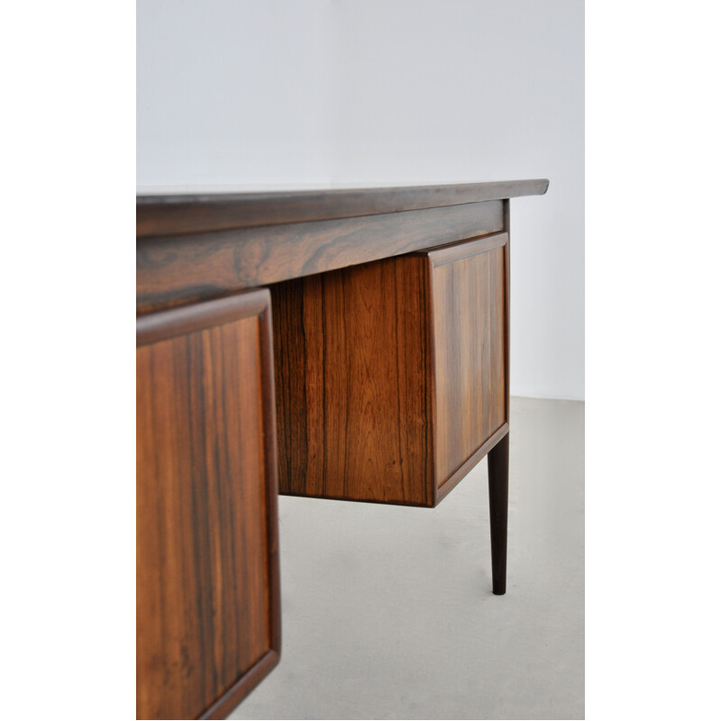 Vintage wooden desk by Oswald Vermaercke for V form, 1960s