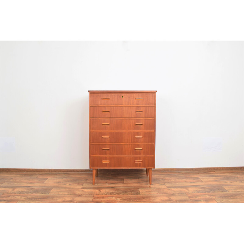 Mid-century Norwegian teak chest of drawers, 1960s