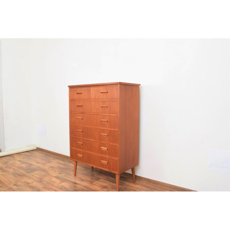 Mid-century Norwegian teak chest of drawers, 1960s