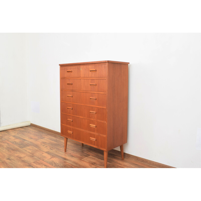 Mid-century Norwegian teak chest of drawers, 1960s