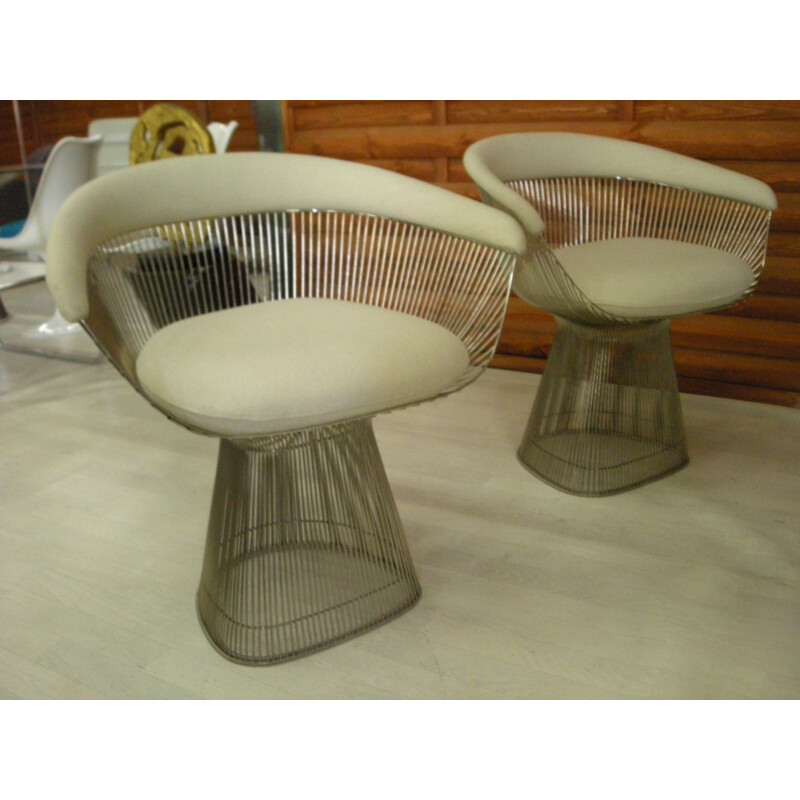 Vintage pair of armchairs "Small size", Warren PLATNER - 1980s