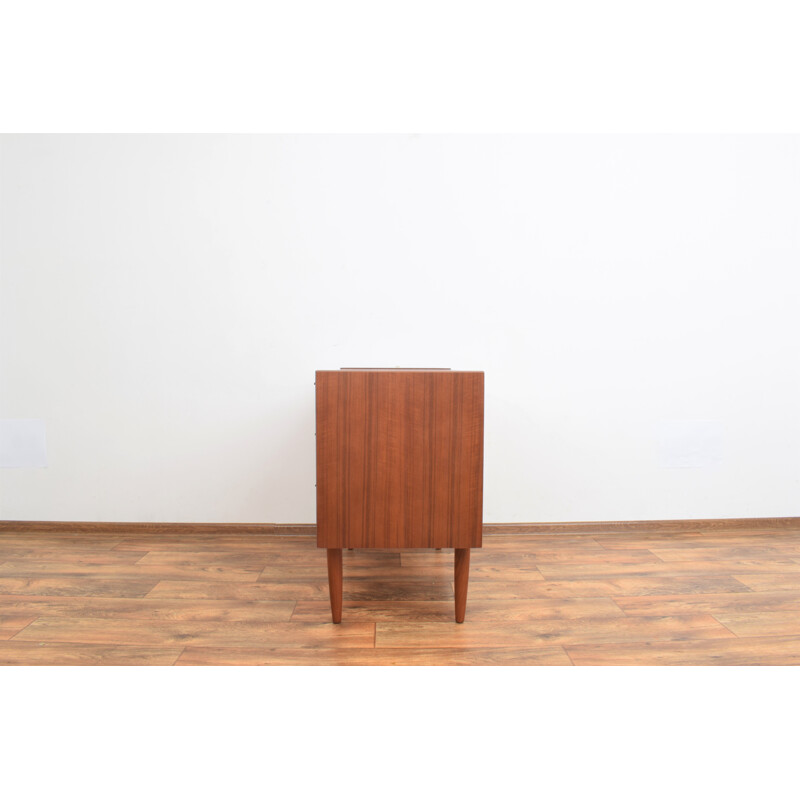 Cassettiera danese d'epoca a tre cassetti in teak, 1960