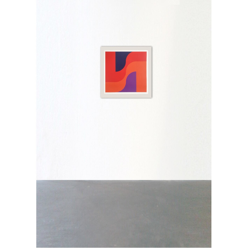 Lithographie offset carrée, Jo Adolf NYFELER - 1971