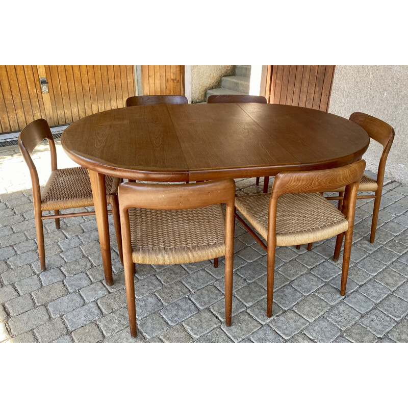 Vintage dining set by Niels O Moller for Jl Mollers