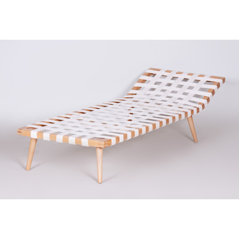 Vintage white daybed by Jan Vanek Cheslong, 1950s
