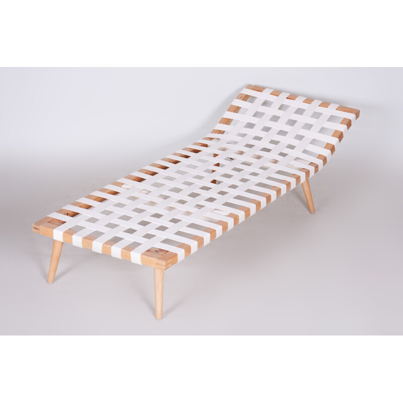 Vintage white daybed by Jan Vanek Cheslong, 1950s