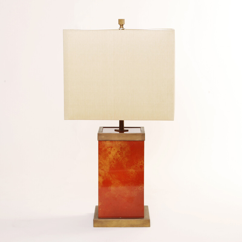 Table lamp in lacquered brass, Romeo REGA - 1970s