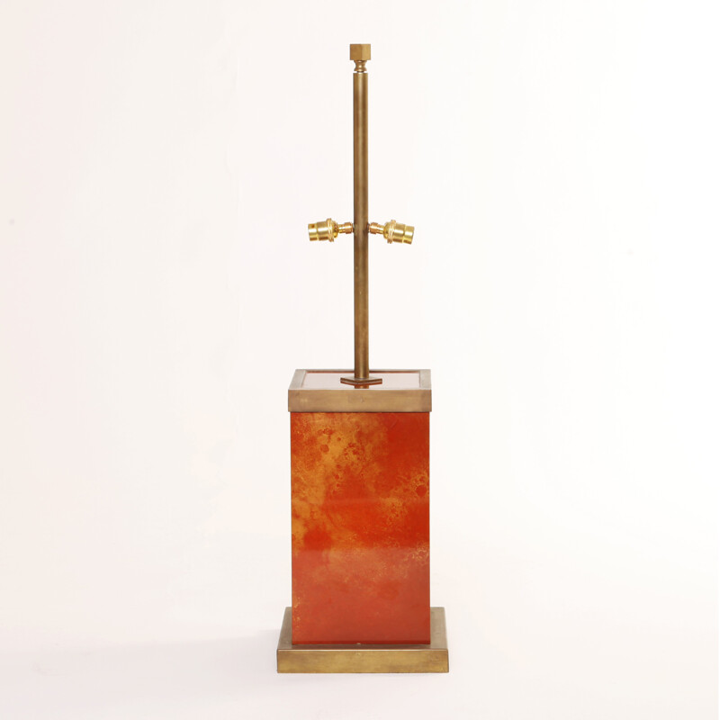 Lampe de table en laiton laqué, Romeo REGA - 1970