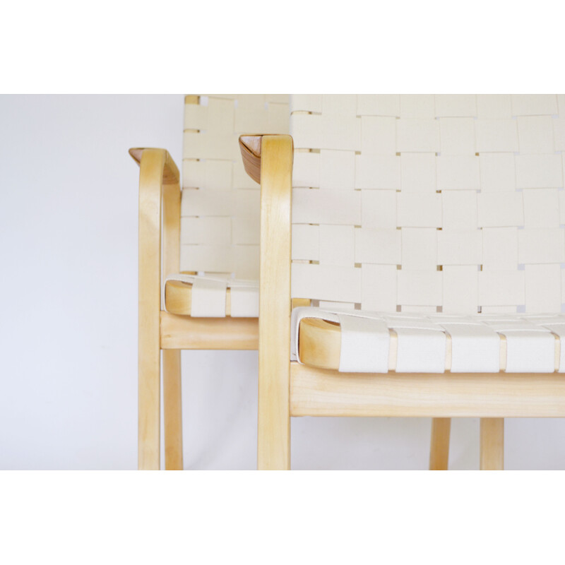 Satz von 4 Vintage-Stühlen Modell 45 von Alvar Aalto für Artek, 1960