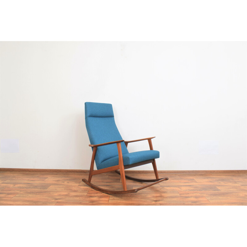 Mid-century Danish teak rocking chair, 1960s