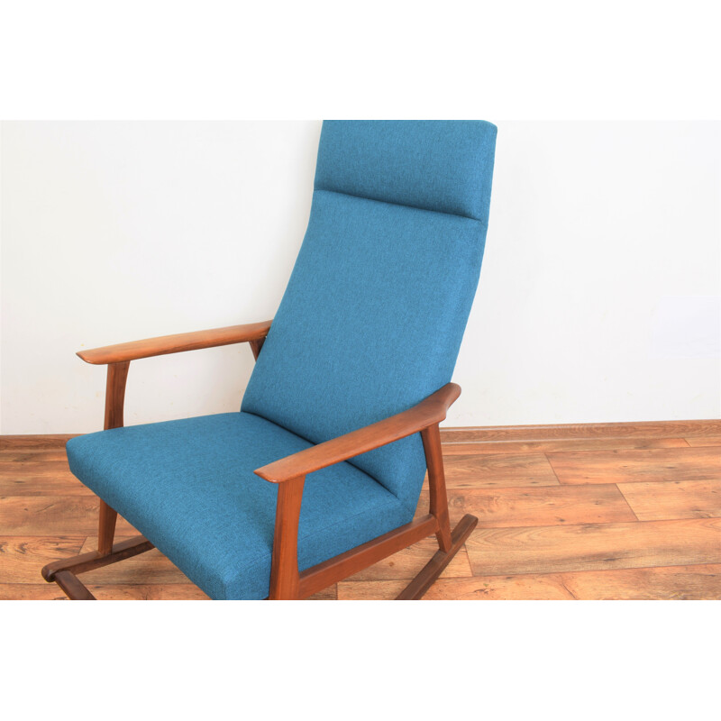 Mid-century Danish teak rocking chair, 1960s